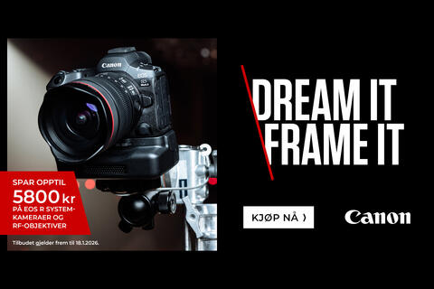 Direkterabatt på Canon-utstyr